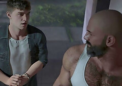 Curious Straight guy slammed by daddy's monster cock. CodyFord.