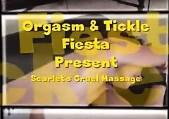 Tickling training and wild orgasms for restrained milf