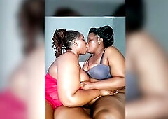 2 Thick Black with giant vagina passionately had enjoyment