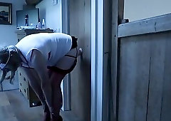 Slutty nurse crossdresser