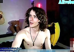 He is enjoying himself.