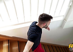 Horny babes share pulsating dick