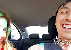 Porn stars off-duty exploring a European city between shoots