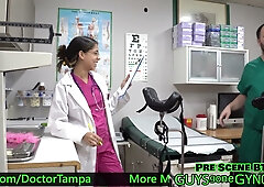 Puerto Rican doctor in Tampa gets intimate with a patient's feet during a foot fetish exam