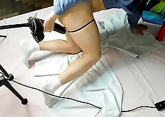 Lengthy Legs Tease Shlong In Rock hard Butt Worship