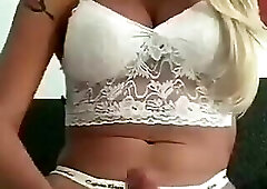 Shemale shoots thick load