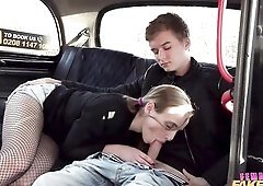 Female Fake Taxi That guy rips open my FISHNET nylons and bangs me hard and fast