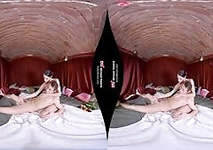 Virtual lovers enjoy a slow massage with shemale Jordan Jay