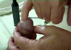 A Master is Sounding my Dick with his Finger - BDSM - CBT - Punishment