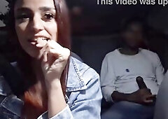 Sexually excited app driver catches passenger masturbating from behind!