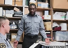 Amateur black security guard