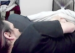 Wake up my wife's hot friend with my cock!