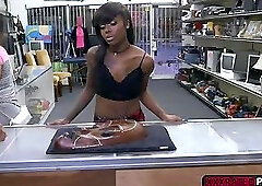 Stunning Lexxi Deep gets her pussy banged for cash