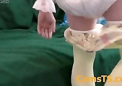 Watch sissybaby wetting herself and diapered Cam LIve s