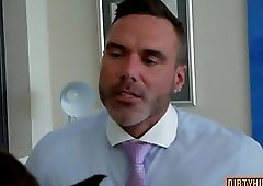 Muscle gay threesome with cumshot