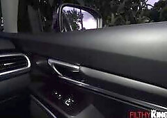 Hot Asian Hooker Gets Fucked in the Back of the Car