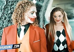Blake Blossom as Harley Quinn Implores To Be Banged By The Joker In Public - Joker Porn Cosplay Parody