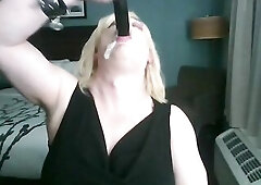 after taking a load in her throat endora pumps it in and out of her mouth with a sex toy to get indecent I hope u all have a fun this quick vid