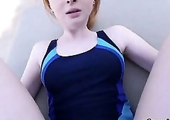 Real teen gets pov cum