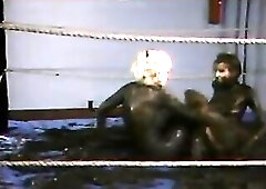 Misty Rain and chick mud wrestling