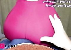 My Large Butt Stepcousin sits on my Lap Dancing after Gym