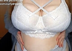 Not fast I get my boobs without the brassiere. I knead and massage the 2.