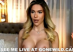 Blonde Babe Dildo Tease