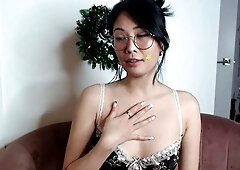 Sexy japanese girl Akina Hara solo girl masturbation