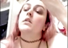 Red lipstick blowjob, slutty makeup, make-up