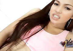 Big ass and big tits using a big anal toy