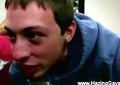 Student gets anal and cumshot from other guys