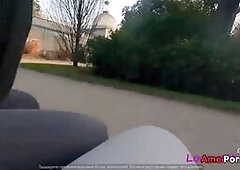 A Man Pisses In His Pants On A Public Bench Then Fucks A Dirty Girl Male Version