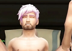 Sims 4 gay, gay sims, big gay daddy cock