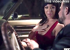 Hawt large booty mother I'd like to fuck Little Puck drank giant shlong and enjoyed hardcore trio sex with stranger and her boyfriend