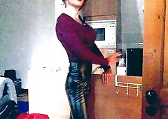 Smokin' in leather despite the heat wave so I spray myself with water