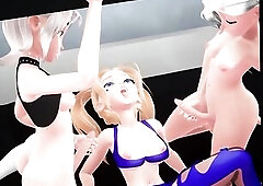 Waifu Fantasies Town - Cum compilation