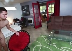 Curly brunette Brook Wylde gets her pussy stretched and filled