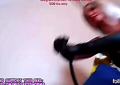 Female On Tranny Using Penis Pump