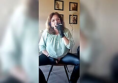 Enjoying a cigarette and ashing in my throat