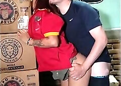 A store manager suggests his employee sex in the back room in swap for permission to leave work early