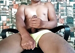 Gay underwear fetish, hairy pubes, getting off