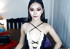 Tranny in black bath suit wants you