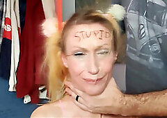 Deep Throat Slut Face Fucking Slap Spit Compilation