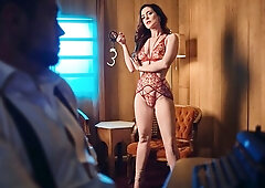 Flexible angel with trimmed pussy Nicole Vaunt rammed by big cock