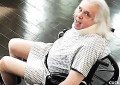 Pretty blonde Athena Palomino fucks in front of a cuckold