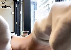 Coffee shop feet and sock tease (preview)