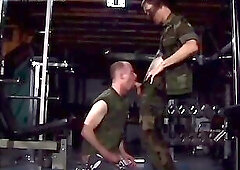 Soldiers in uniform are so horny that cannot help themselves and fuck
