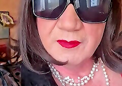 Three Slutty dominant CD play with slave man