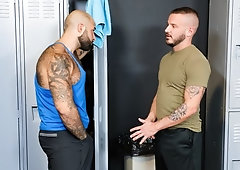 Hairy hotties Sean Harding and Atlas Grant bone brutally