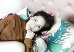 Enjoyable hotty is secretly cheating on her boyfriend in front of a hidden camera and enjoying it